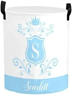 Personalized Laundry Basket Hamper,Princess Pink Dots,Collapsible Storage Baskets With Handles For Kids Room,Clothes, Nursery Decor -Safavieh Furniture 31YBxCCbkL. AC