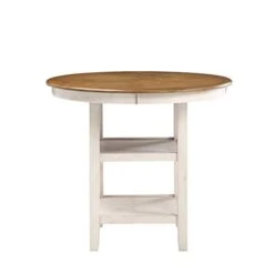 New Classic Furniture Cori 5-Piece Round Counter Dining Set With 1 Dining Table And 4 Chairs, 42-Inch, Bisque -Safavieh Furniture 31YeIZZnmFL