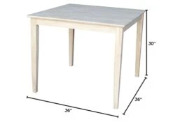 International Concepts Solid Wood Top Table, Unfinished -Safavieh Furniture 31Z2HLJkTKL