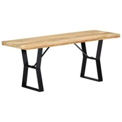 CUMYZO Bench 43.3" Solid Mango Wood 16.6kg/36.52ib Kitchen & Dining Benches