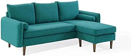 Modway Revive Upholstered Fabric Sofa And Loveseat Set, Beige 12 Modway Revive Upholstered Fabric Sofa And Loveseat Set, Beige - Image 12