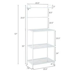 GENERIC KDSW 4-Tier Microwave Rack Microwave Stand Kitchen Accessories Microwave Cart Storage Cart Kitchen Rack -Safavieh Furniture 31aYWXYLSEL