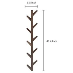 MyGift Wall Mounted Brown Bamboo Hall Tree Coat Rack, Hanging Narrow Hat Rack With 10 Peg Hooks 8 MyGift Wall Mounted Brown Bamboo Hall Tree Coat Rack, Hanging Narrow Hat Rack With 10 Peg Hooks -Safavieh Furniture 31bMVwtELXL