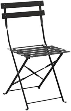 Bolero Black Pavement Style Steel Chairs (Pack 2) -Safavieh Furniture 31bX7k1 C4S. AC