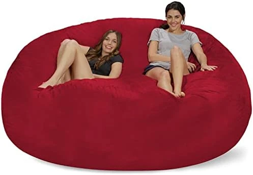 Chill Sack Bean Bag Chair: Giant 8' Memory Foam Furniture Bean Bag - Big Sofa With Soft Micro Fiber Cover - Olive 11 Chill Sack Bean Bag Chair: Giant 8' Memory Foam Furniture Bean Bag - Big Sofa With Soft Micro Fiber Cover - Olive - Image 11