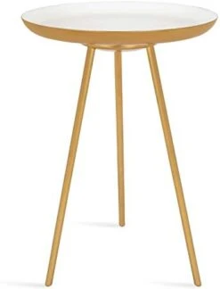 Kate And Laurel Laranya Modern Side Table, 15" X 15" X 22.5", Teal And Black, Chic Minimalist End Table -Safavieh Furniture 31cFYUi JGL. AC