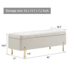 Apeaka Storage Bench Velvet Upholstered Tufted Settee Bench For Bedroom Living Room Entryway Rectangular Ottoman Bench Ivory 13 Apeaka Storage Bench Velvet Upholstered Tufted Settee Bench For Bedroom Living Room Entryway Rectangular Ottoman Bench Ivory -Safavieh Furniture 31dOnIADYhL