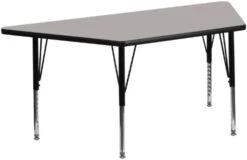 Flash Furniture 29''W X 57''L Trapezoid Grey HP Laminate Activity Table - Height Adjustable Short Legs 10 Flash Furniture 29''W X 57''L Trapezoid Grey HP Laminate Activity Table - Height Adjustable Short Legs -Safavieh Furniture 31dm6IIcWHL. AC
