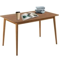 47" Dining Table Kitchen Table Dining Room Table Small Kitchen Table For Small Spaces Table Modern Home Furniture Dinner Table Rectangular (Natural)