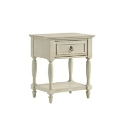 Picket House Furnishings Gia 1-Drawer Nightstand In White