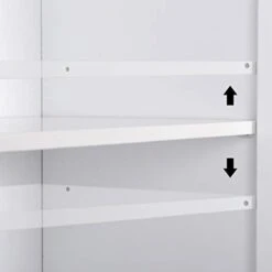 VINGLI White Pantry Cabinet, Tall Kitchen Pantry Storage Cabinet, Freestanding Pantry Cupboard, 2 Door Pantry For Laundry Room, Kitchen, Apartment 10 VINGLI White Pantry Cabinet, Tall Kitchen Pantry Storage Cabinet, Freestanding Pantry Cupboard, 2 Door Pantry For Laundry Room, Kitchen, Apartment -Safavieh Furniture 31fOHSYYX5L