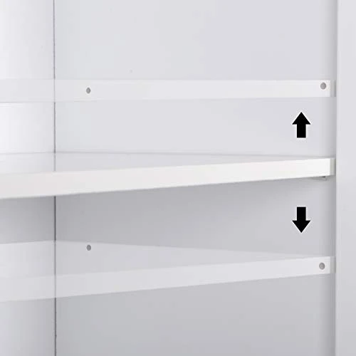 VINGLI White Pantry Cabinet, Tall Kitchen Pantry Storage Cabinet, Freestanding Pantry Cupboard, 2 Door Pantry For Laundry Room, Kitchen, Apartment 5 VINGLI White Pantry Cabinet, Tall Kitchen Pantry Storage Cabinet, Freestanding Pantry Cupboard, 2 Door Pantry For Laundry Room, Kitchen, Apartment - Image 5