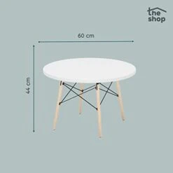 BASSLEVTHESHOP MXBYJOEB The Shop Circular Coffee Table – Type – Wood And Metal Base – MDF Top With Laminate – Home Decor – Side Table For Living Room And Dining Room (White) -Safavieh Furniture 31fdcuv0izL