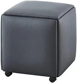 DOUBAO 5 In 1 Sofa Stool Living Room Funiture Multifunctional Storage Stools Home Cube Combination Fold Stool Iron (Color : Gray) -Safavieh Furniture 31fx5N8zKL. AC
