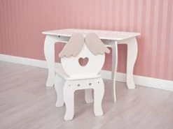 Woodandhearts Montessori Toddler Table And Chair Set Wooden White Angel Toddler Chair And Puzzle Table Gift For 1 Year Old Waldorf Handmade Furniture 10 Woodandhearts Montessori Toddler Table And Chair Set Wooden White Angel Toddler Chair And Puzzle Table Gift For 1 Year Old Waldorf Handmade Furniture -Safavieh Furniture 31fygqSxEgL