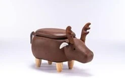 Home 2 Office Cow Ottoman For Kids' Bedroom, Playroom, Nursery, And Living Room, Animal Ottoman With Storage, Footstool For Kids, Black/White -Safavieh Furniture 31gAdU73sxL. AC