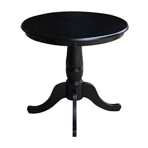 International Concepts 30-Inch Round By 30-Inch High Top Ped Table, Black 2 International Concepts 30-Inch Round By 30-Inch High Top Ped Table, Black - Image 2
