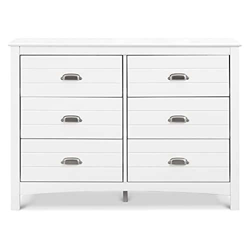 Carter's By DaVinci Nolan 6-Drawer Double Dresser In White 1 Carter's By DaVinci Nolan 6-Drawer Double Dresser In White