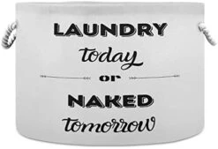 Round Storage Basket, Waterproof Coating Laundry Hamper With Handles, Nursery Bin Organizer For Laundry Room, Home Decor, Baby Toys, Blankets - 20" X 14" -Safavieh Furniture 31hcGFd0UwL. AC