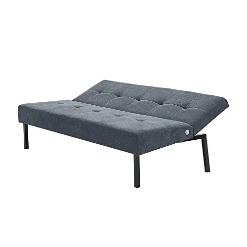 Panana Convertible Sofa Bed Futon Recliner Armchair Sleeper For Small Living Room, Gray Linen 5 Panana Convertible Sofa Bed Futon Recliner Armchair Sleeper For Small Living Room, Gray Linen - Image 5