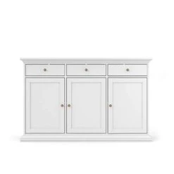 Tvilum Sonoma Sideboard With 3 Doors And 3 Drawers, White -Safavieh Furniture 31i9DOIMcLL