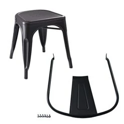Amazon Basics 33DC01S4-BK Chair, Black, 20.1"D X 17.1"W X 33.5"H -Safavieh Furniture 31iZ2EzREFS