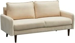 INSTORY Modern Sofa Set Velvet Sofa & Loveseat Set 2 Piece Tufted Couch Set With Wooden Legs For Living Room, Office - Space Blue -Safavieh Furniture 31j7vN2GT6L. AC