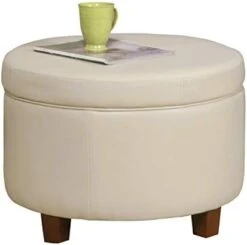 HomePop Round Leatherette Storage Ottoman With Lid, Chocolate Brown Large 22 HomePop Round Leatherette Storage Ottoman With Lid, Chocolate Brown Large -Safavieh Furniture 31jCBtDBtqL. AC