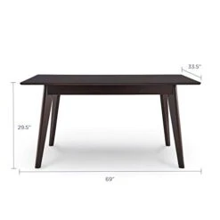 Modway Oracle 69" Rectangle Dining Table, Cappuccino -Safavieh Furniture 31jWgtwZO5L