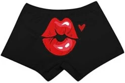 MatureGirl Slim Shorts Lift Words Panties Fashion Shorts Print Butt Women's Pants Fitted Work Pants Women (Black, L) -Safavieh Furniture 31jlEvx9NNL. AC