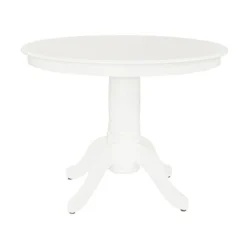 DOREL Living Aubrey 5 Piece Traditional Height Pedestal Dining Set, White 9 DOREL Living Aubrey 5 Piece Traditional Height Pedestal Dining Set, White -Safavieh Furniture 31jxPAt7DrL