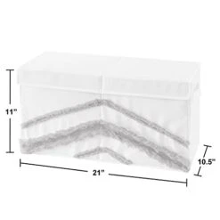 Sweet Jojo Designs Boho Bohemian Boy Girl Small Fabric Toy Bin Storage Box Chest For Baby Nursery Or Kids Room - Grey White Farmhouse Shabby Chic Designer Modern Minimalist Gray Tufted Neutral -Safavieh Furniture 31k5EAl6dZL