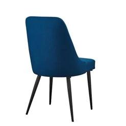 Amazon Brand – Rivet Modern High-Back Padded Dining Chair, Set Of 2, 19.5"D, Blue -Safavieh Furniture 31kh8ko3vYL