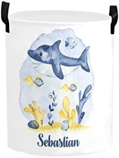 Personalized Laundry Basket Hamper,Cute Ocean Animal,Collapsible Storage Baskets With Handles For Kids Room,Clothes, Nursery Decor 29 Personalized Laundry Basket Hamper,Cute Ocean Animal,Collapsible Storage Baskets With Handles For Kids Room,Clothes, Nursery Decor -Safavieh Furniture 31l05cfLg8L. AC
