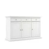 Tvilum Sonoma Sideboard With 3 Doors And 3 Drawers, White