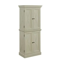 Homestyles Seaside Lodge Hand Rubbed White Kitchen Pantry By Home Styles
