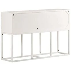 GENERIC 45.3"x11.8"x29.9" Solid Mango Wood White Modern Contemporary Finish -Safavieh Furniture 31mbWwVP5IL