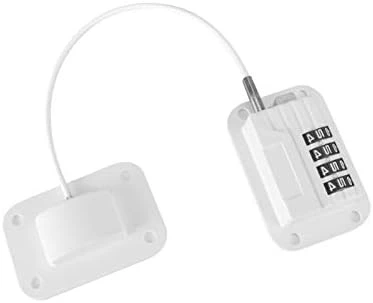 Refrigerator Lock Fridge Lock Heavy Duty Combination Fridge Door Lock Child Proofing Lock For Cabinets Freeze Closets Drawers Window- Password Black 8 Refrigerator Lock Fridge Lock Heavy Duty Combination Fridge Door Lock Child Proofing Lock For Cabinets Freeze Closets Drawers Window- Password Black - Image 8