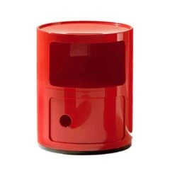 Kartell Componibili Drawers By Anna Castelli Ferrieri, Opaque Red