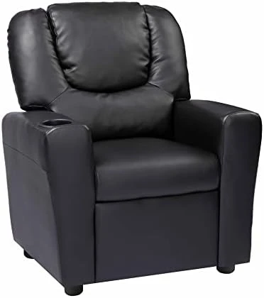 Naomi Home Kids Recliner Chair With Footrest & 2 Cup Holders, Push Back Toddler Recliner With Cup Holder, Microfiber Kids' Recliners For Age 3+, Kid Recliners For Girls Boys (Basic, Navy) 7 Naomi Home Kids Recliner Chair With Footrest & 2 Cup Holders, Push Back Toddler Recliner With Cup Holder, Microfiber Kids' Recliners For Age 3+, Kid Recliners For Girls Boys (Basic, Navy) - Image 7