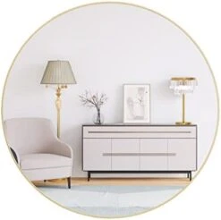 LFT HUIMEI2Y Wall Circle Mirror Large Round 28Inch Black Metal Frame Wall Mounted Circle Mirror For Bathroom, Living Room, Dining Room, Make Up Vanity Mirror, Entryway Mirror -Safavieh Furniture 31nqtrUNL. AC