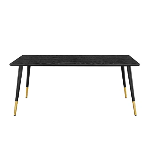 Modway Vigor Rectangular Dining Table, Black 3 Modway Vigor Rectangular Dining Table, Black - Image 3
