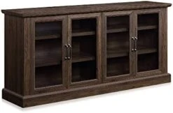 BELLEZE 70 Inch Sideboard Buffet Cabinet, Entertainment Center With Storage, Glass Display Cabinet With Adjustable Shelves Console Table Storage Cabinet For Living Room, Dining Room, Gray Wash -Safavieh Furniture 31oRfIck0oL. AC