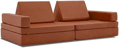 Jela Kids Couch Extended Size 8PCS For Family, Floor Sofa Couch Modular Funiture For Kids Adults, Playhouse Play Set For Toddlers Babies, Modular Foam Play Couch Indoor 66" X 33" X 22" Lake Blue 6 Jela Kids Couch Extended Size 8PCS For Family, Floor Sofa Couch Modular Funiture For Kids Adults, Playhouse Play Set For Toddlers Babies, Modular Foam Play Couch Indoor 66" X 33" X 22" Lake Blue - Image 6