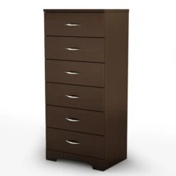 South Shore Step One 6-Drawer Lingerie Chest, Chocolate