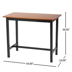 Christopher Knight Home Pomeroy Wood Dining Set, 4-Pcs Set, Black -Safavieh Furniture 31qYtpkPzjL