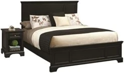 Bedford Queen Bed Headboard, Footboard, Rails And Matching Wood Panel Bed Chest And Nightstand Set In Black 19 Bedford Queen Bed Headboard, Footboard, Rails And Matching Wood Panel Bed Chest And Nightstand Set In Black -Safavieh Furniture 31rTljNtzbL. AC
