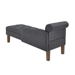 24KF Modern Upholstered Tufted Chaise Lounge Chair, Comfortable Fashional Living Room Chaise Chairs-Dark Grey 12 24KF Modern Upholstered Tufted Chaise Lounge Chair, Comfortable Fashional Living Room Chaise Chairs-Dark Grey -Safavieh Furniture 31rv9bghLBL