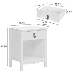 Nightstand For Bedroom Modern,nightstand With Drawer Night Stand For Bedroom, Living Room, Dorm, Easy Assembly And Pull -Safavieh Furniture 31s8Xz8xn3L