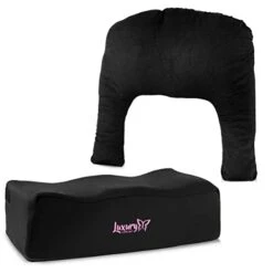 Premium BBL Booty Pillow For Post Recovery Brazilian Butt Lift | Comfortable & Stylish Butt Lift Recovery Pillow & Buttocks Support Cushion For After Surgery Sitting + Cushion Cover / Drawstring Bag